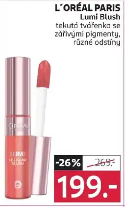 Rossmann L'ORÉAL PARIS Lumi blush nabídka
