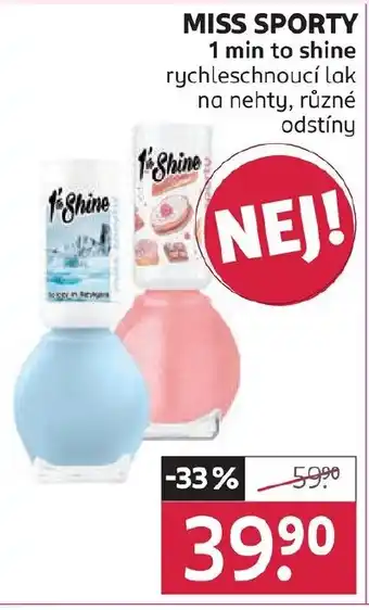 Rossmann MISS SPORTY 1 min to shine nabídka
