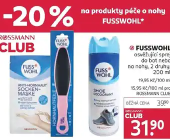 Rossmann Fusswohl nabídka
