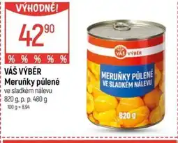 Globus VÁŠ VÝBĚR Meruňky půlené nabídka