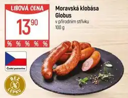 Globus Moravská klobása Globus nabídka