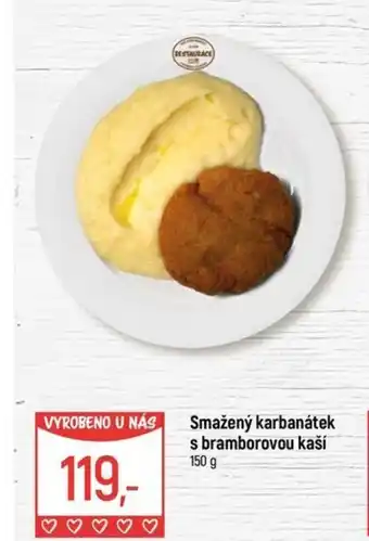Globus Smažený karbanátek s bramborovou kaší nabídka