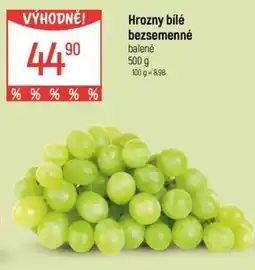 Globus Hrozny bílé bezsemenné nabídka