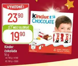 Globus Kinder čokoláda nabídka