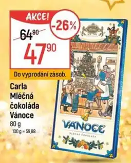 Globus Carla Mléčná čokoláda Vánoce nabídka
