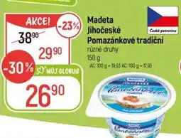 Globus Madeta Jihočeské Pomazánkové tradiční nabídka