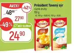 Globus Président Tavený sýr nabídka
