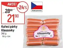 Globus Kuřecí párky Klausovky nabídka