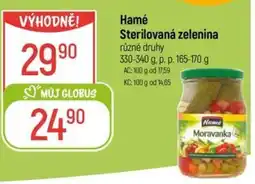 Globus Hamé Sterilovaná zelenina nabídka