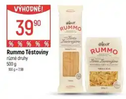 Globus Rummo Těstoviny nabídka