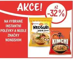 Globus Na vybrané instantní polévky a nudle značky Nongshim nabídka