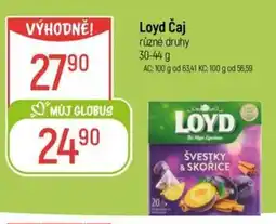 Globus Loyd Čaj nabídka