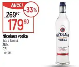 Globus Nicolaus vodka nabídka