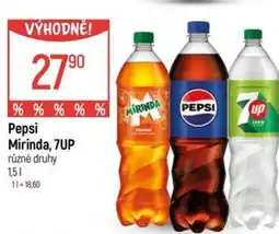 Globus Pepsi Mirinda, 7UP nabídka