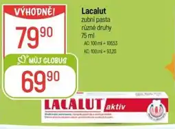 Globus Lacalut zubní pasta nabídka