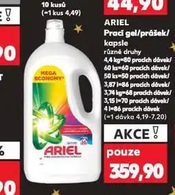 Kaufland Ariel prací gel nabídka