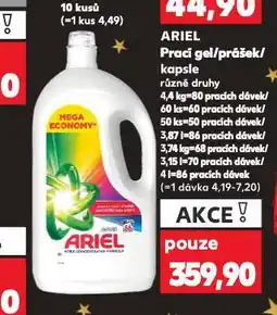 Kaufland Ariel prací prášek nabídka