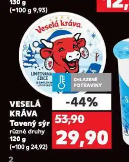 Kaufland Veselá kráva tavený sýr nabídka
