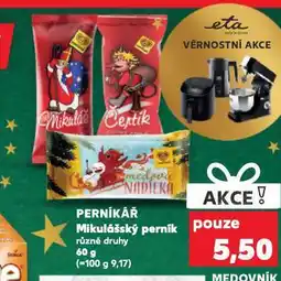 Kaufland Perníkář mikulášský perník nabídka