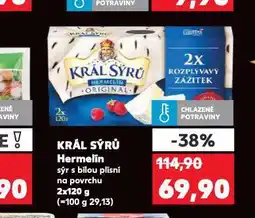 Kaufland Král sýrů hermelín nabídka