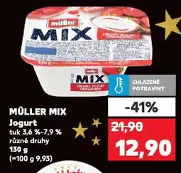 Kaufland Müller mix jogurt nabídka