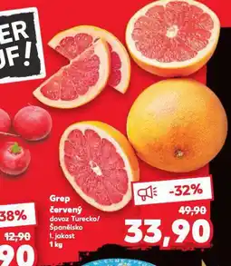 Kaufland Grep červený nabídka