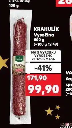 Kaufland Krahulík vysočina nabídka