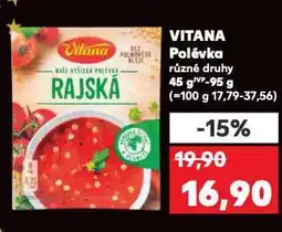 Kaufland Vitana polévka nabídka