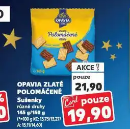 Kaufland Opavia zlaté polomáčené nabídka