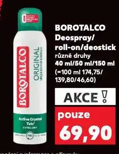 Kaufland Borotalco deostick nabídka