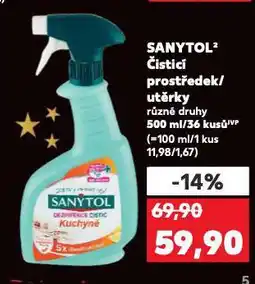 Kaufland Sanytol čisticí prostředek nabídka