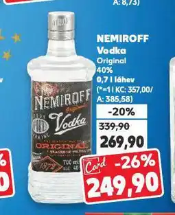 Kaufland Nemiroff vodka nabídka