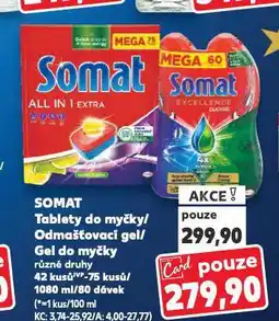 Kaufland Somat tablety do myčky nabídka