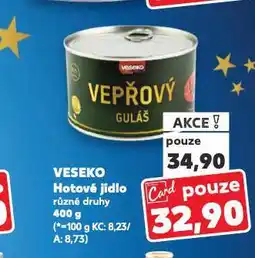 Kaufland Veseko hotové jídlo nabídka