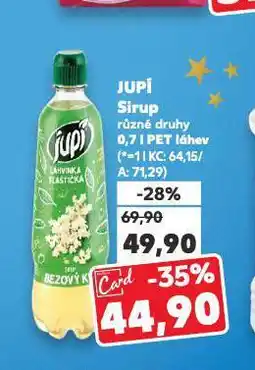 Kaufland Jupí sirup nabídka