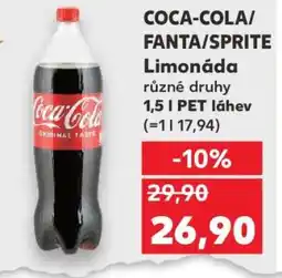 Kaufland Coca-Cola, Fanta, Sprite nabídka