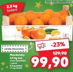 Kaufland Mandarinky nabídka