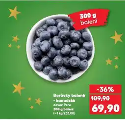 Kaufland Borůvky balené kanadské nabídka