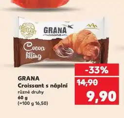 Kaufland Grana croissant s náplní nabídka
