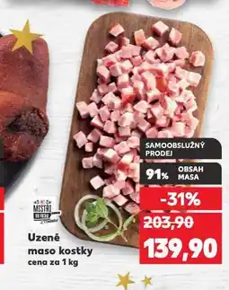 Kaufland Uzené maso kostky nabídka