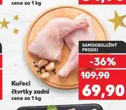 Kaufland Kuřecí čtvrtky zadní nabídka