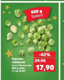 Kaufland Kapusta růžičková nabídka