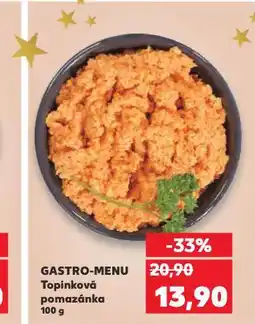 Kaufland Gastro-menu topinková pomazánka nabídka