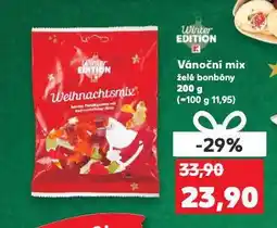 Kaufland Vánoční mix želé bonbonů nabídka