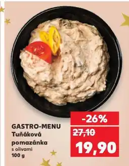 Kaufland Gastro-menu tuňáková pomazánka nabídka