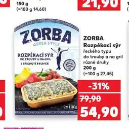 Kaufland Zorba rozpékací sýr nabídka