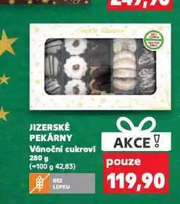 Kaufland Jizerské pekárny vánoční cukroví nabídka