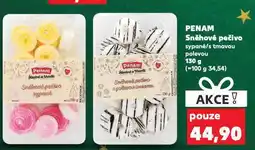 Kaufland Penam sněhové pečivo s tmavou polevou nabídka
