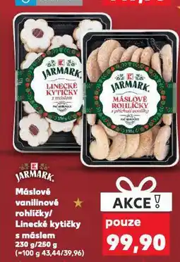 Kaufland Máslové vanilinové rohlíčky nabídka