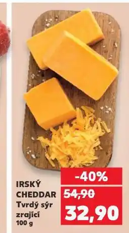 Kaufland Irský cheddar tvrdý sýr zrající nabídka